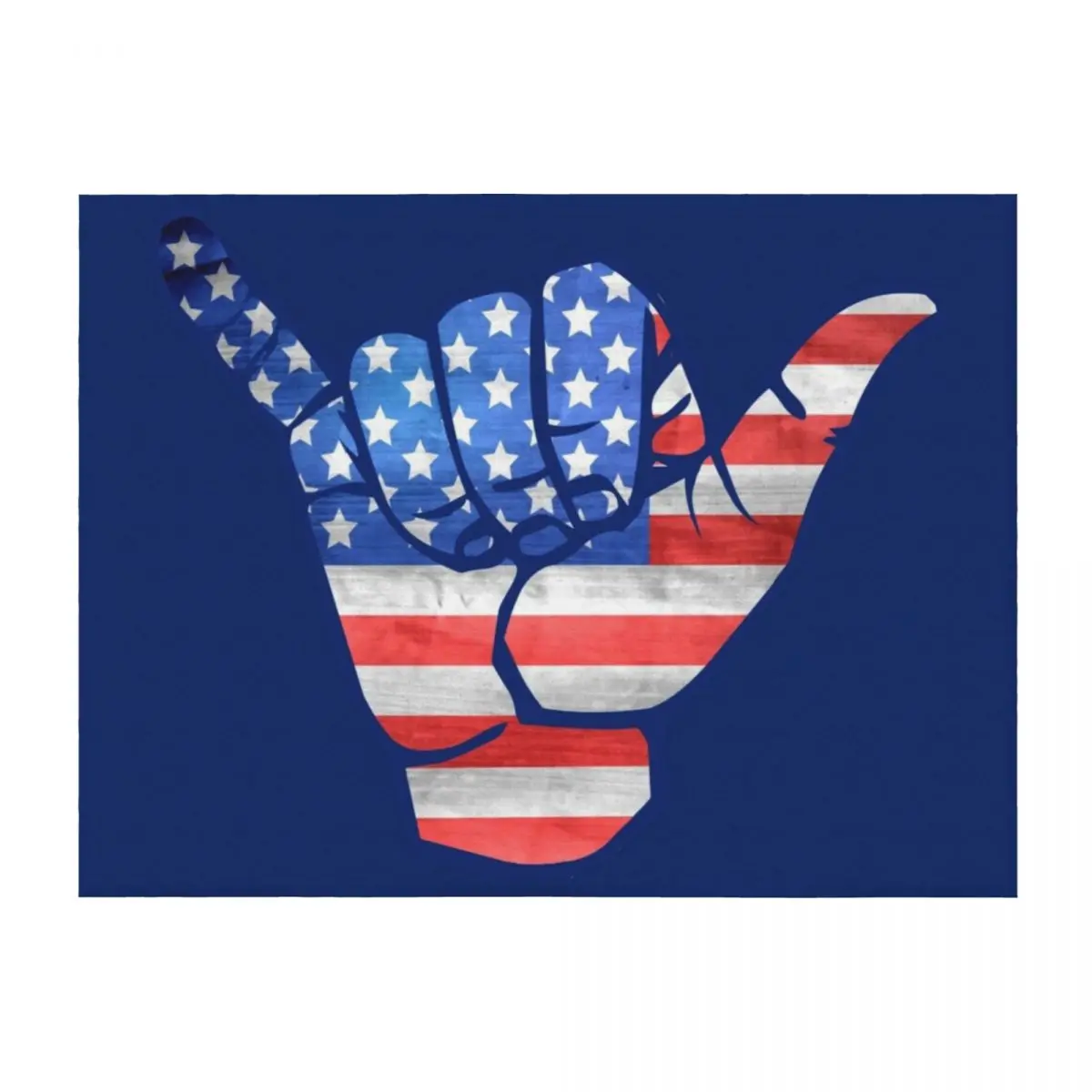

Shaka USA Throw Blanket Retros Luxury Designer funny gift Nap Blankets