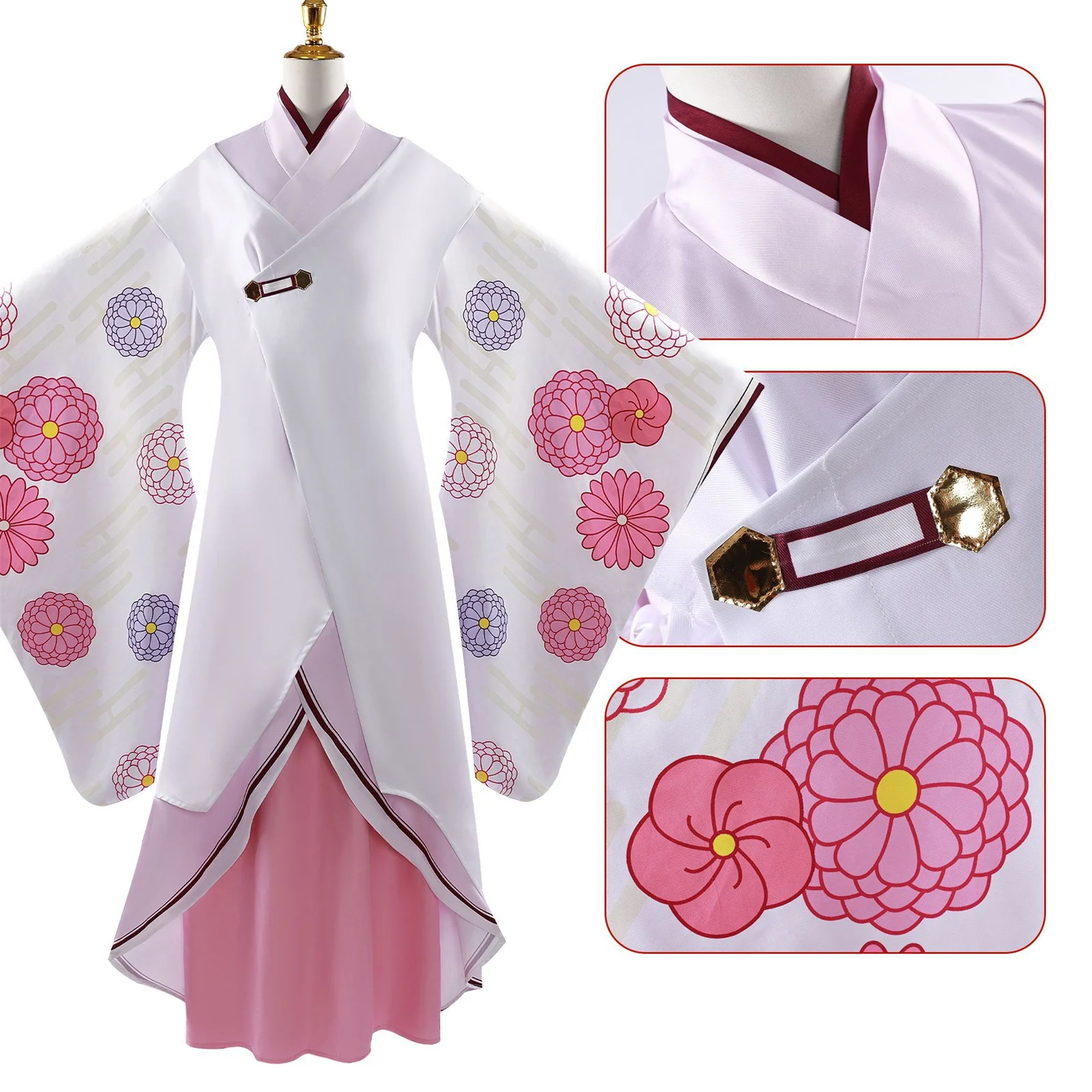 

Kurokawa Akane Cosplay Costume Japanese Kimono Woman Kawaii Uniform Role Play Comic Dress Stage Halloween Party Outfit