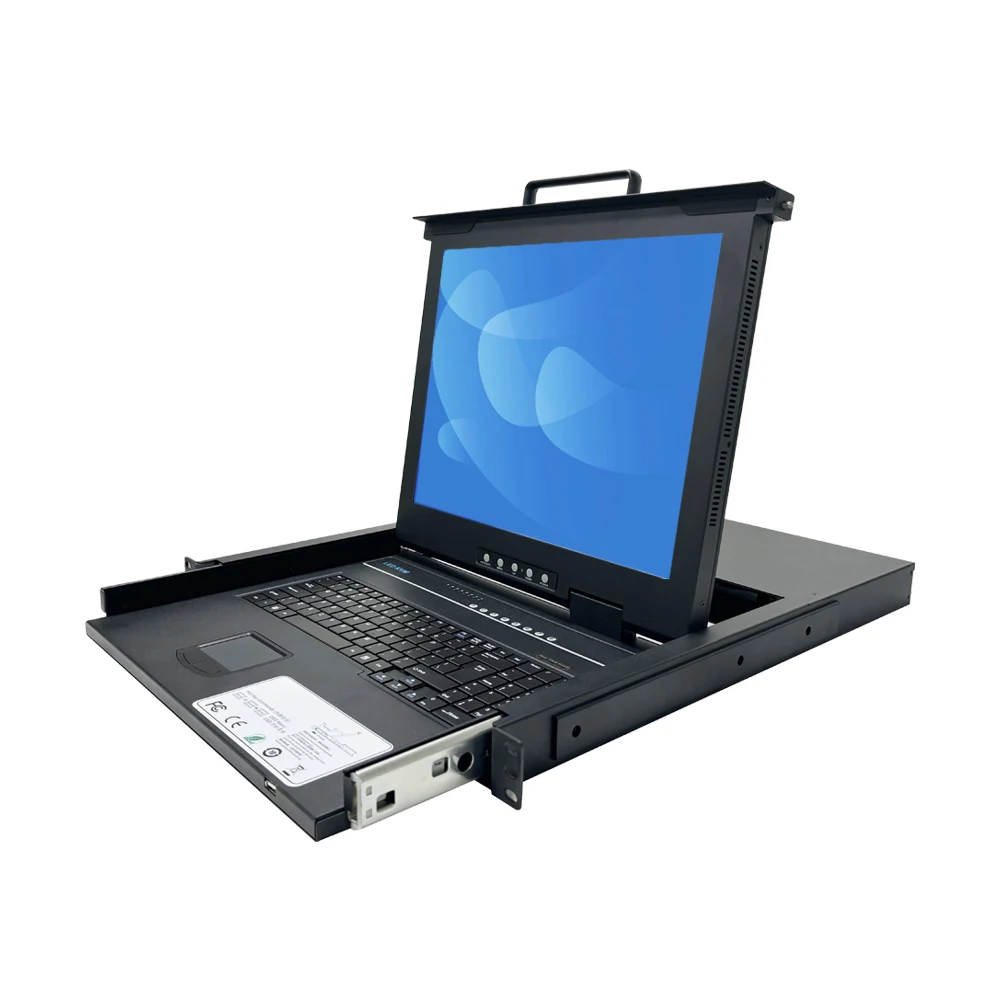 

OSD Control 1080p 1U Rack Mount KVM 16 Port LCD Switch For 17/18/19 Inch Drawer For 1U Systems Axtron AX-2116HD In Stock