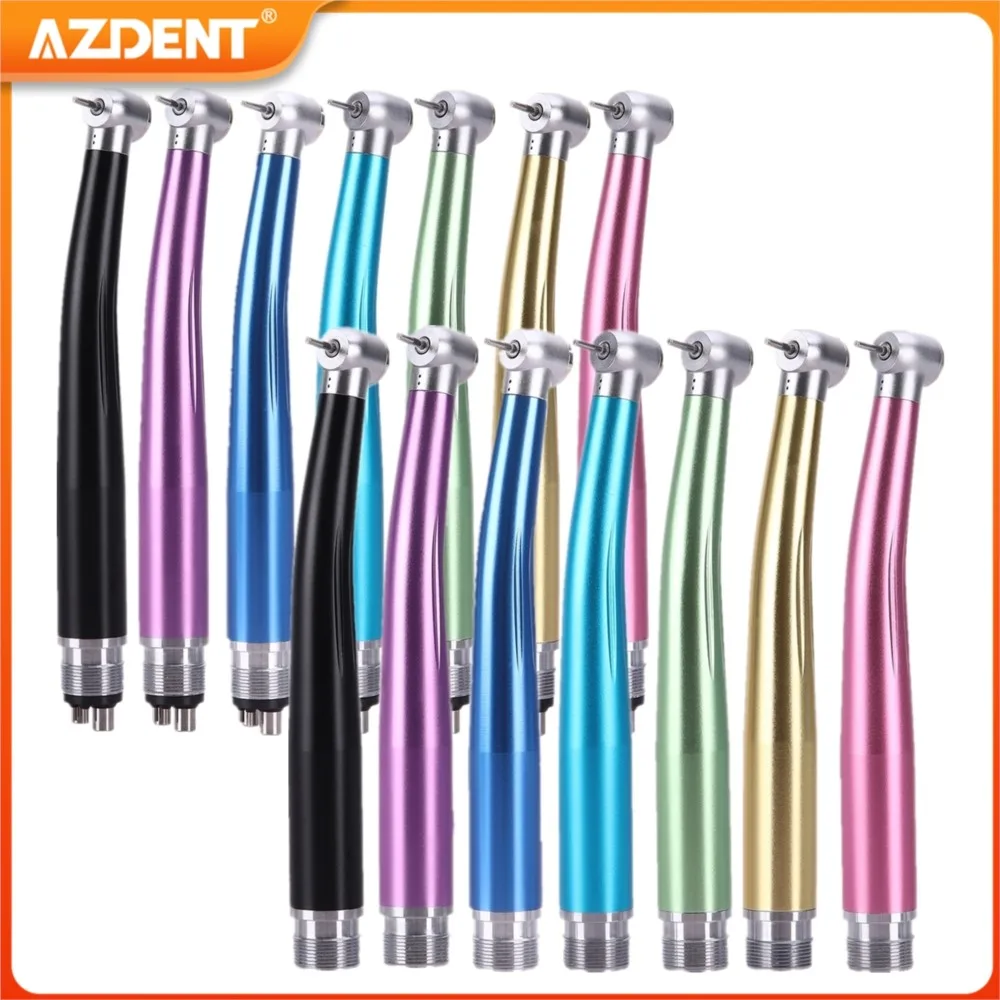 AZDENT 2/4 Lubang Gigi Kecepatan Tinggi Handpiece Turbin Udara Standar Kepala Tombol Tekan Rotor Cartridge Perlengkapan Alat Kedokteran Gigi