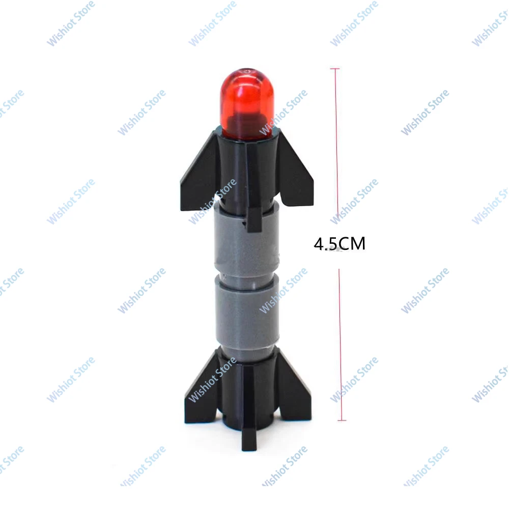 MOC Building Blocks Rocket Launcher Missile Modelling Cannonball Decoration Modification Technical Parts Compatible with legoeds