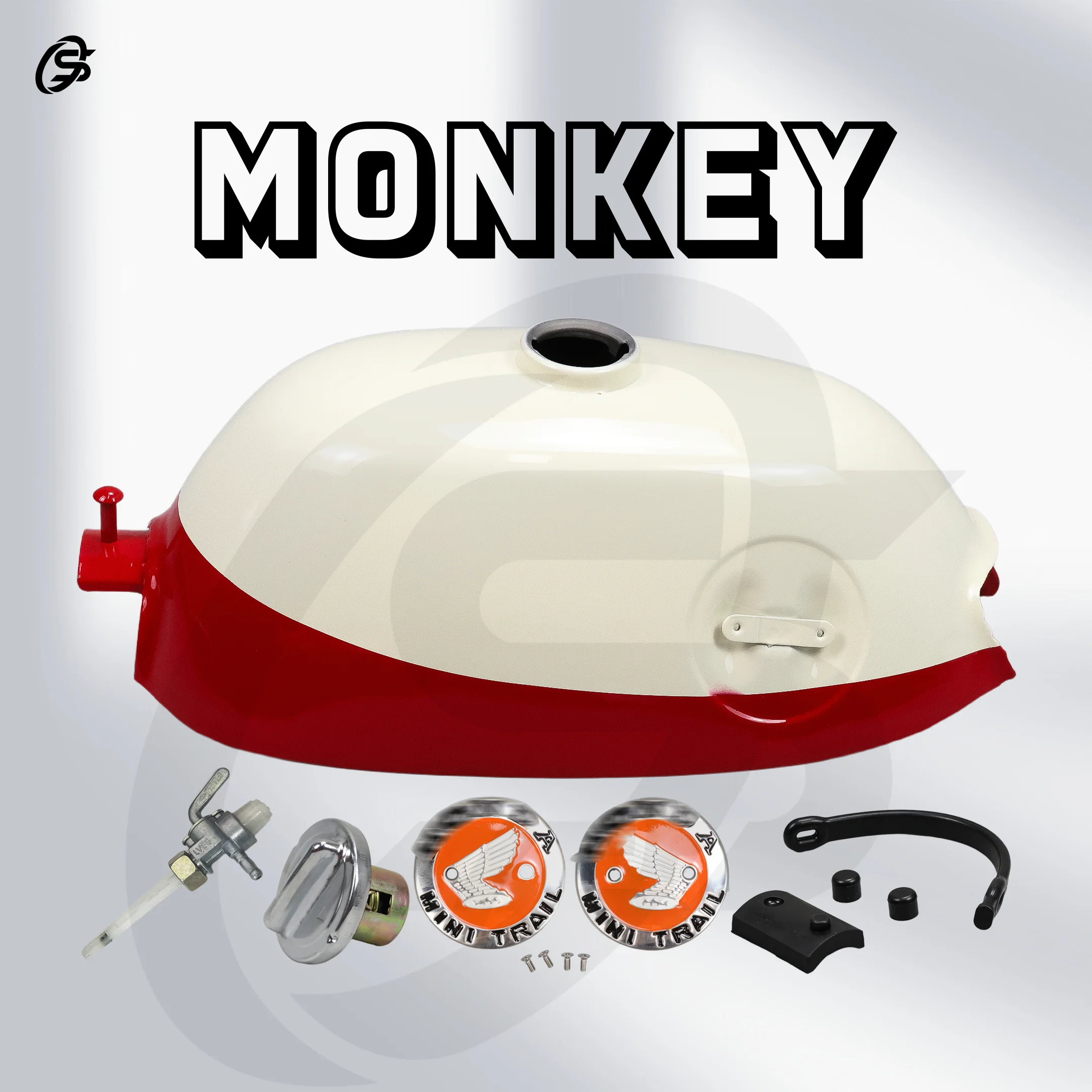 Z50 K0 K1 Red White Fuel Tank Kit Z50 Monkey Gas Tank Set Motorcycles Parts Z50 Accessories