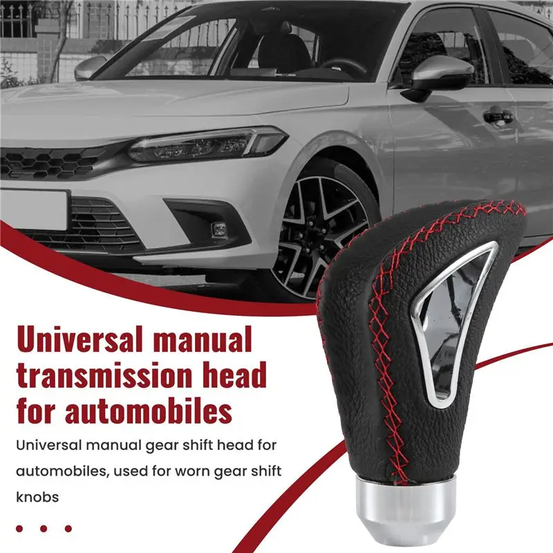 M45K-Universal Leather Auto Matic Shift Camion Manual Gear Stick Shift Shifter Lever Cover Knob
