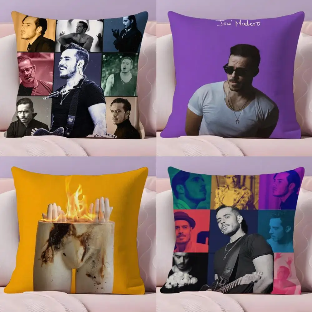 Singer J-Jose M-Madero Sarajevo Cushion Cover Plush Fabric Soft Double-Sided Printed Sofa Warm Winter Home Gift Pillow Cover