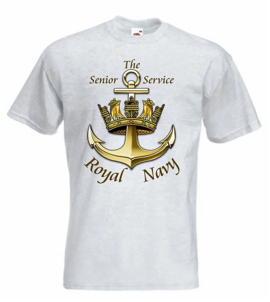 Royal Naval  Senior Service T-Shirt Short Sleeve Casual 100% Cotton O-Neck Summer Mens T-shirt Size S-3XL