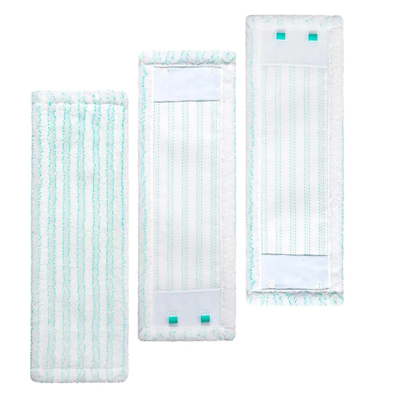 ABLE-Floor 와이퍼 액세서리, Leifheit Mop Cover 용 교체 마이크로 화이버 걸레 천 커버 3PCS