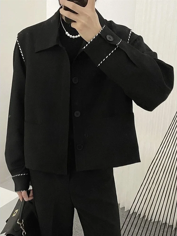 Coats Oversize Man Suits and Blazers Single Breasted Black Jacket for Men Plus Big Size Fashion 2024 Luxury Designer Summer New