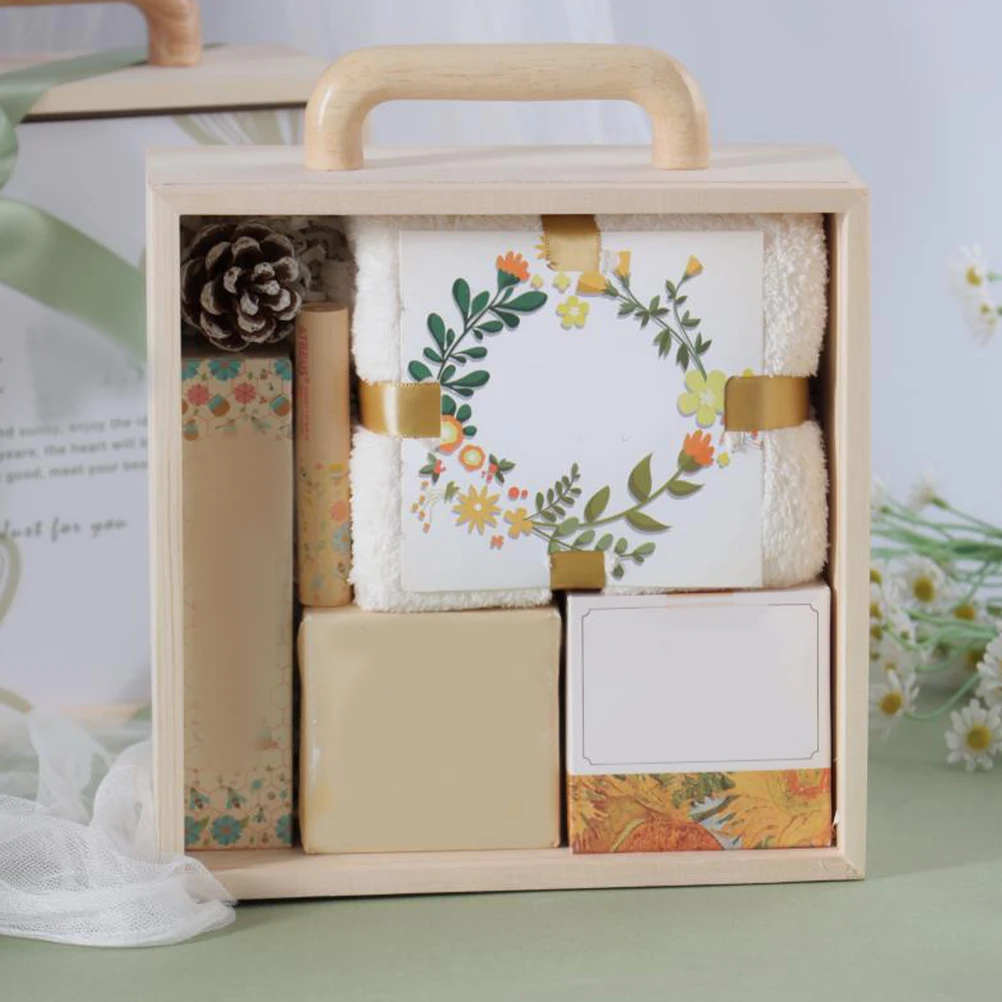 

Wood Display Box Clear Lid Multi-Functional Jewelry Storage Case Keepsake Gift Packing Rustic Decorative Organizer for Vanity