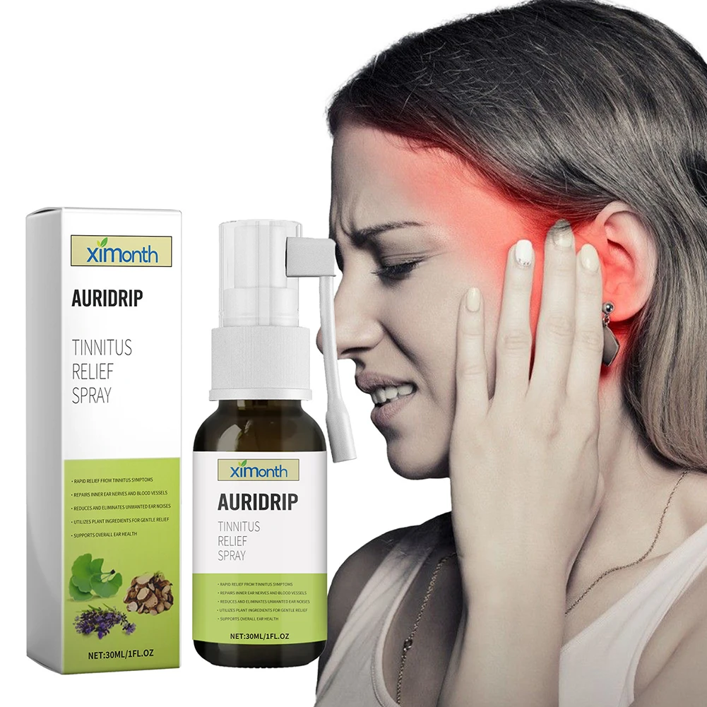 Anti Tinnitus Earwax Removal Spray Relieve Tinnitus Unclog Ears Liquid Natural Cochlea Earwax Softening Cleaner For Daily Care