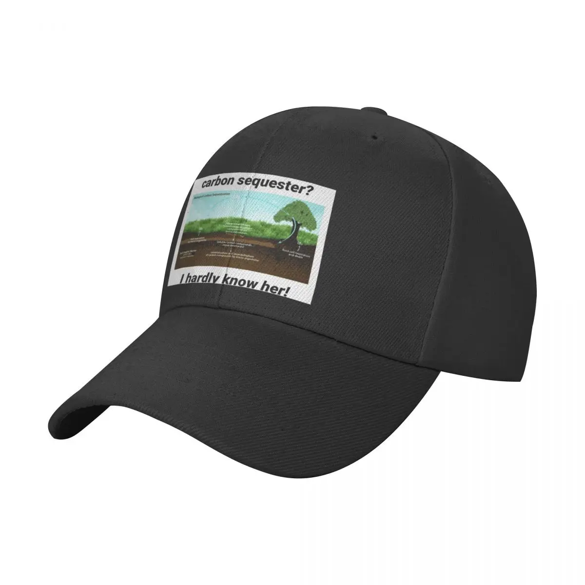 Carbon Sequester? I hardly know her Baseball Cap Mountaineering sun hat Woman Hats Men's