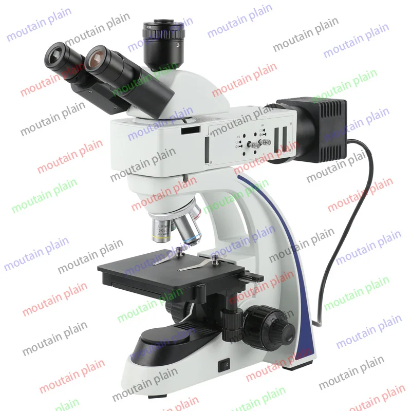 

Trinocular Achromatic Microscope Industrial Uprigh Metallurgical Microscope for Metal Alloys Ceramics Surface Silicon Wafer IC