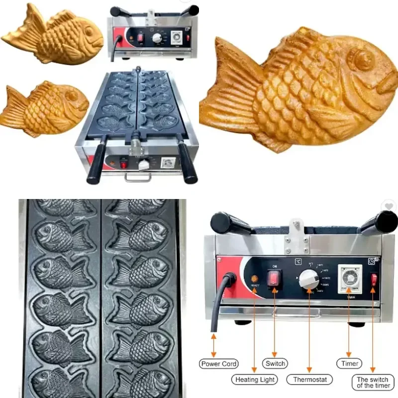 for Guangzhou First Flight Internet Celebrity Same Style Flip Snapper Burner One Out of Six Commercial Electric Scones
