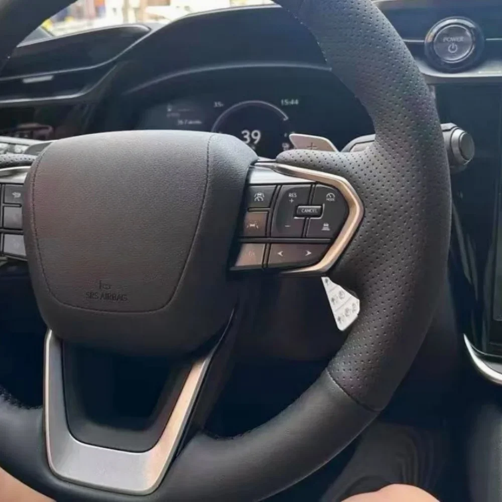 Customization Car Steering Wheel Cover Accessories NX200T NX260 RX330 RX350h Hand Sewing Microfiber Leather For Lexus NX view 2