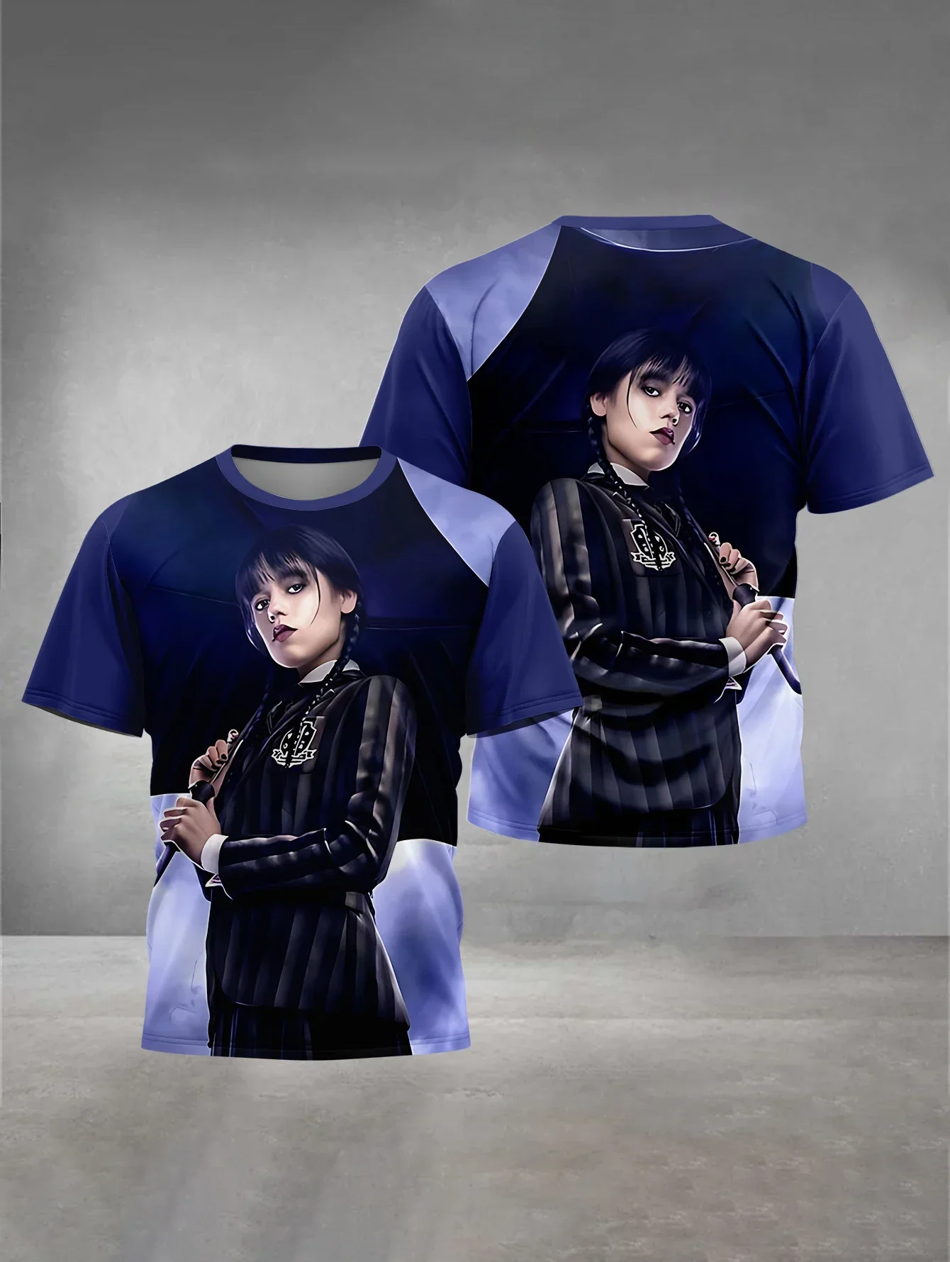 3D Print Wednesday Addams Baby Clothing 5 to 14 Years Male Outdoor Clothes for Children Boy Girl Child T-Shirt Top Shirts