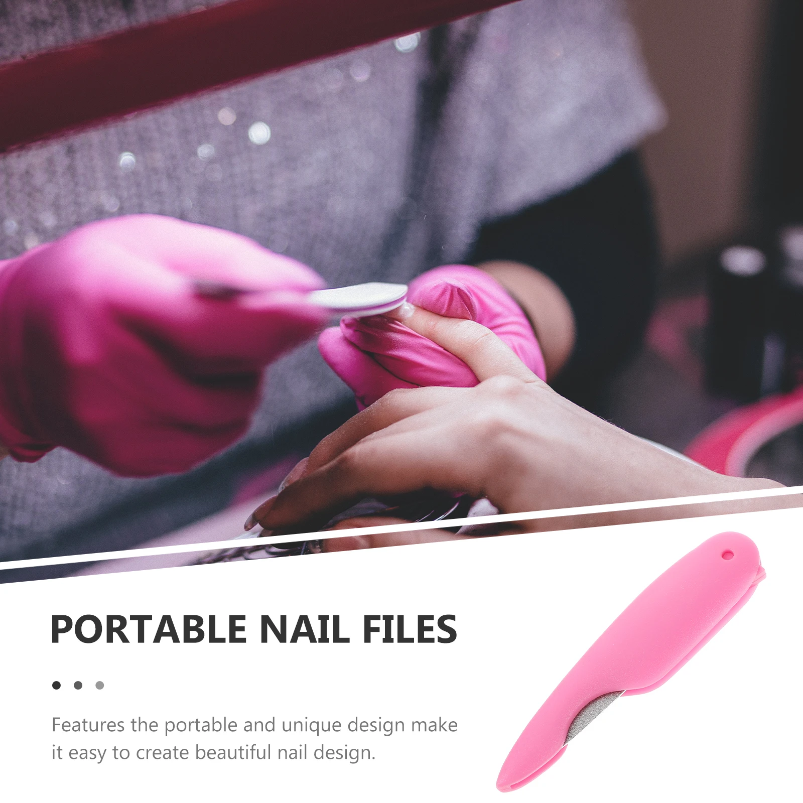 

6pcs Nail File Mini Bird Foldable Manicure Tool Portable Compact Size Practical Surface Sanding bulk files small nail file metal