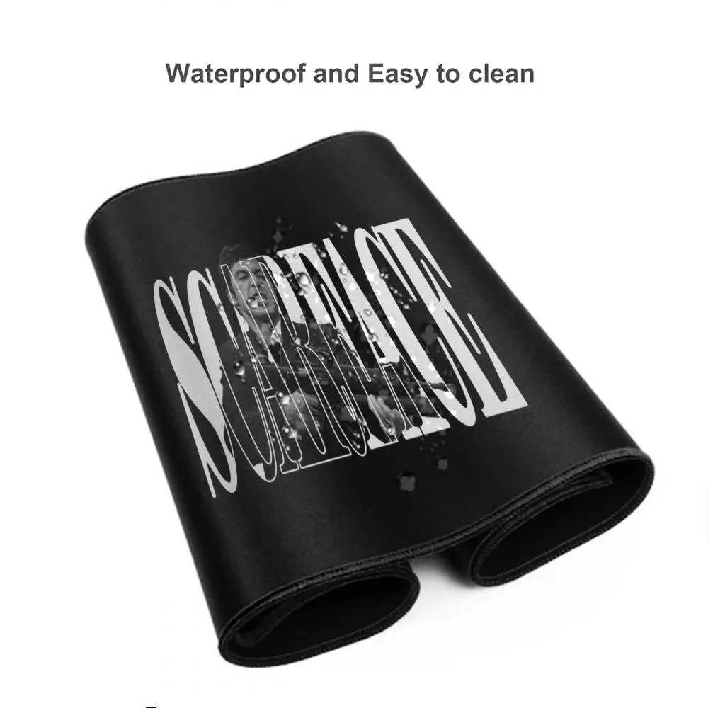 Scarface Alonso "Tony Montana" Movie Design Gaming Mouse Pad - Non-Slip Rubber Base, Smooth Surface, Desk Mat for PC, Office