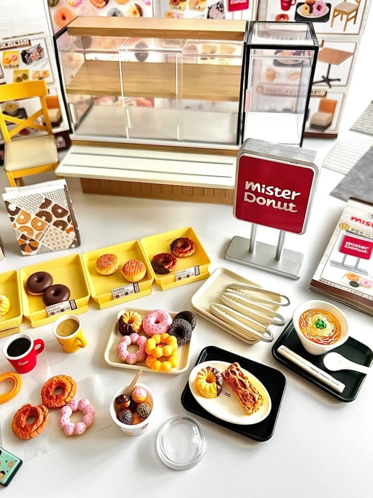 ของสะสม Re-Ment Mister Donuts รุ่น Maarui Shiawase กล่องสุ่ม ของตกแต่งจิ๋ว ฉากจำลองขนมหวานญี่ปุ่น ของขวัญ