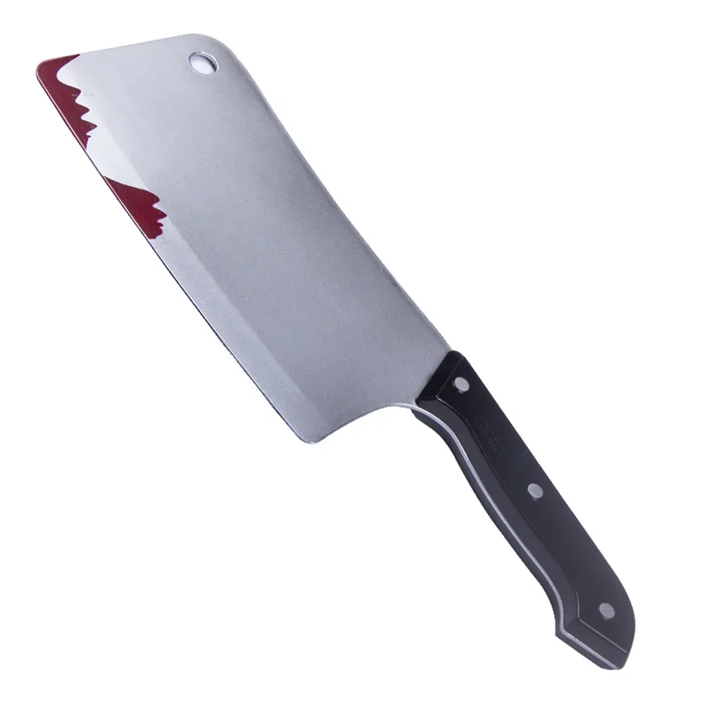 Blutiges Messer 30cm Halloween Realistische Plastik-Horrorklinge Kostüm-Party Cosplay Killer-Requisiten Fake-Messer – Detail 8