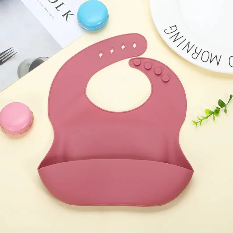 Ins Baby Bibs 3D Slicone Waterproof Bibs Adjustable Size Baby Feeding ToolsSaliva Dripping Towel Children Scarf BPA Free Baberos