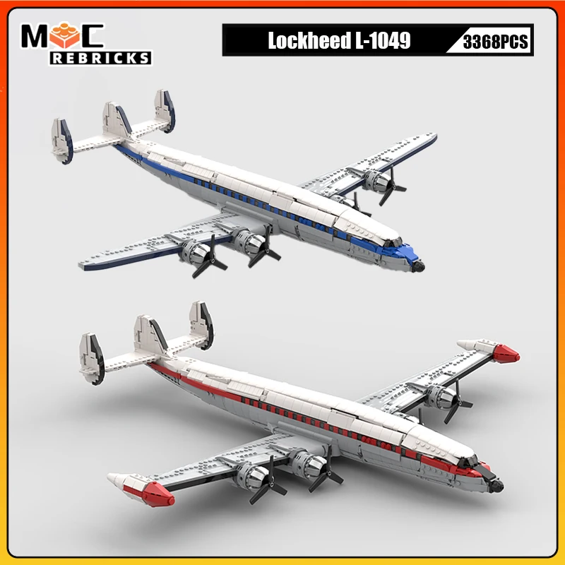 

Военная серия США Lockheed L-1049, супер созвездие, строительные блоки, модель «сделай сам», технологические кирпичи, игрушки для мальчиков, праздничные подарки