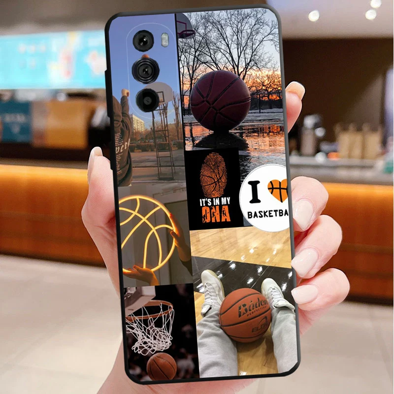 

I love basketball Sport Funda Phone Case For Motorola Edge 50 40 Pro 60 50 40 30 Ultra Neo Fusion Moto G Play G Stylus G Power G