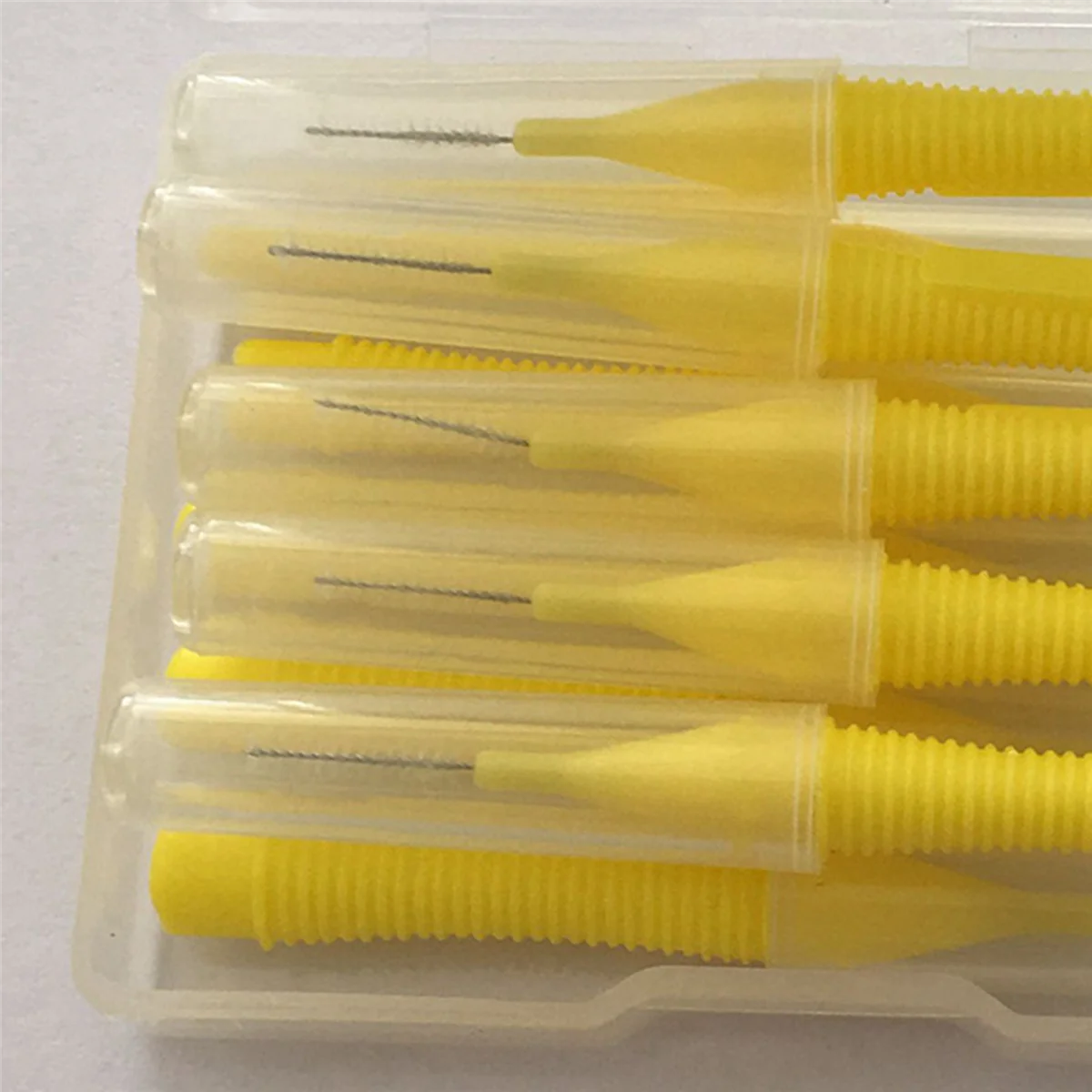 A72P  50Pcs/Box 0.4MM Straight Interdental Brush Interdental Brush Teeth Cleaning Interdental Brush
