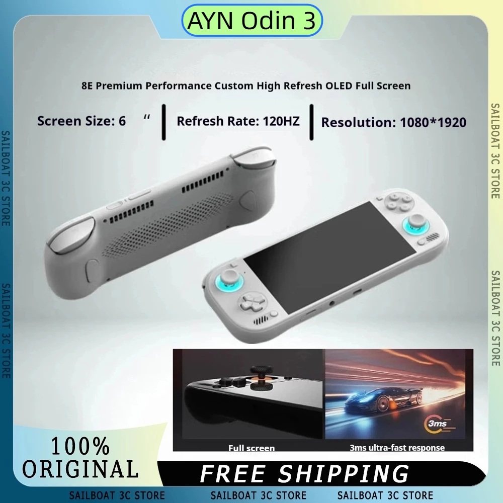 AYN Odin 3 Handheld Game Console 8 Elite 6inch 1080*1920 120HZ