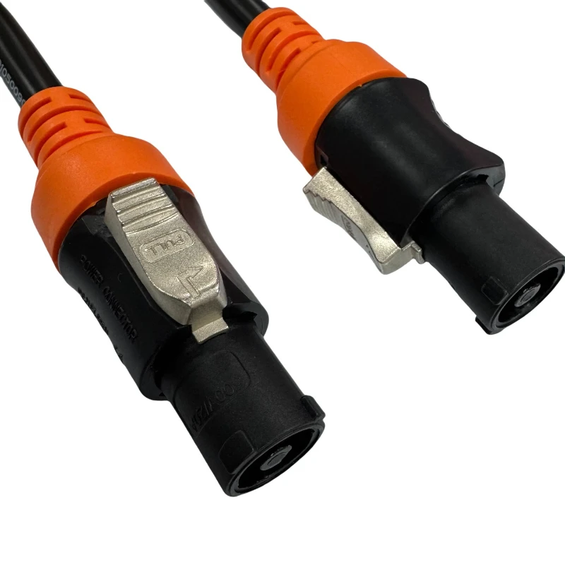 GuerGuo 1PC Waterproof Stage Light Powercon Cable, NAC3FCA NAC3FCB AC Cable Connector, 250V 20A Power