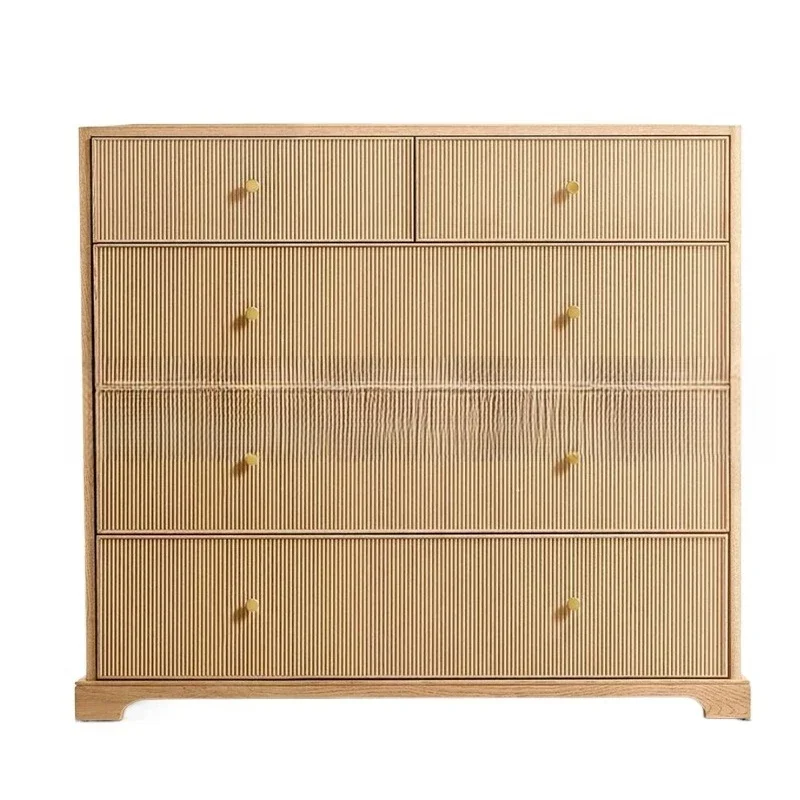 

American light luxury log color chest living room furniture bedroom storage villa hotel locker