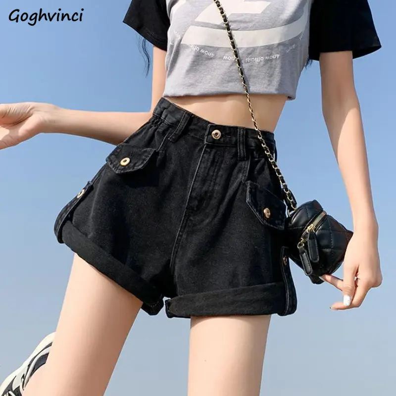 

Denim Shorts Women Casual Hotsweet Distressed Summer Students Empire Streetwear Harajuku Trendy Korean Style New Loose All-match