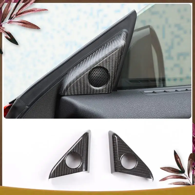 

AB59-For Nissan GTR R35 2008-2016 Dry Carbon Fiber Car Door A Pillar Speaker Cover Frame Trim Interior Parts