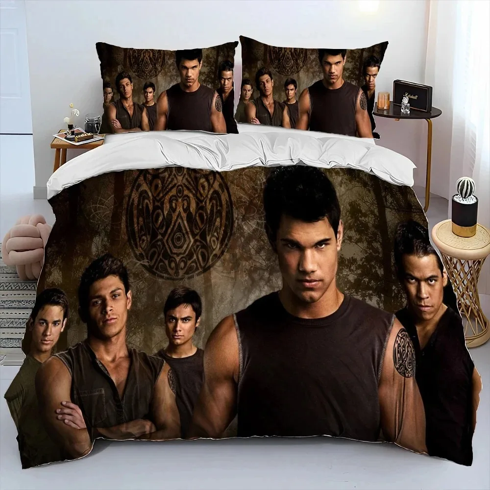 

3D The Twilight Saga HD Printed Comforter Bedding Set,Duvet Cover Bed Set Quilt Cover Pillowcase,king Queen Size Bedding Set Boy