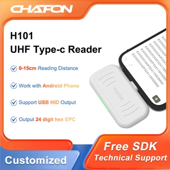 Chafon H101 860-960Mhz Type-C Uhf Rfid Android Lezer Met Toetsenbord Emulatie