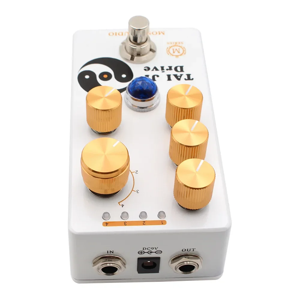 MOSKYAUDIO TAI JI Pedal de Guitarra, Efeito Overdrive, True Bypass, Amp-In-A-Box