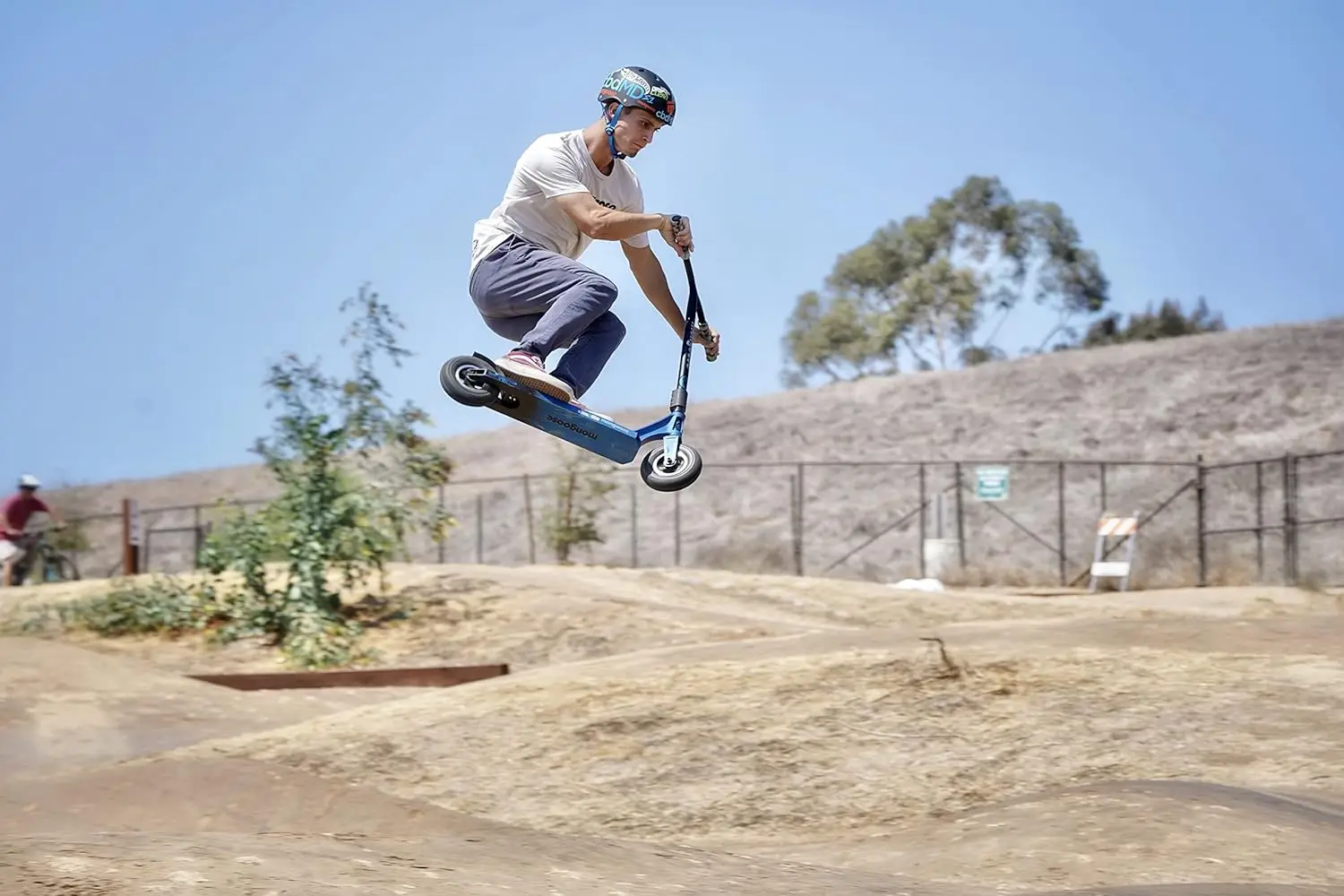 Tread Kids and Adult Freestyle Dirt Scooter, 200mm Big Air Filled Tires, Great for Dirt and Gravel, Ages 8 Years and Up, Max Rid