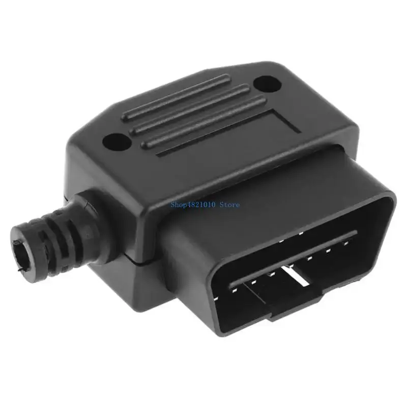 

T3LF OBD2 Diagnostic Port Plug Quick Connection Design ABS 16 Pin OBD2 Connector Plug