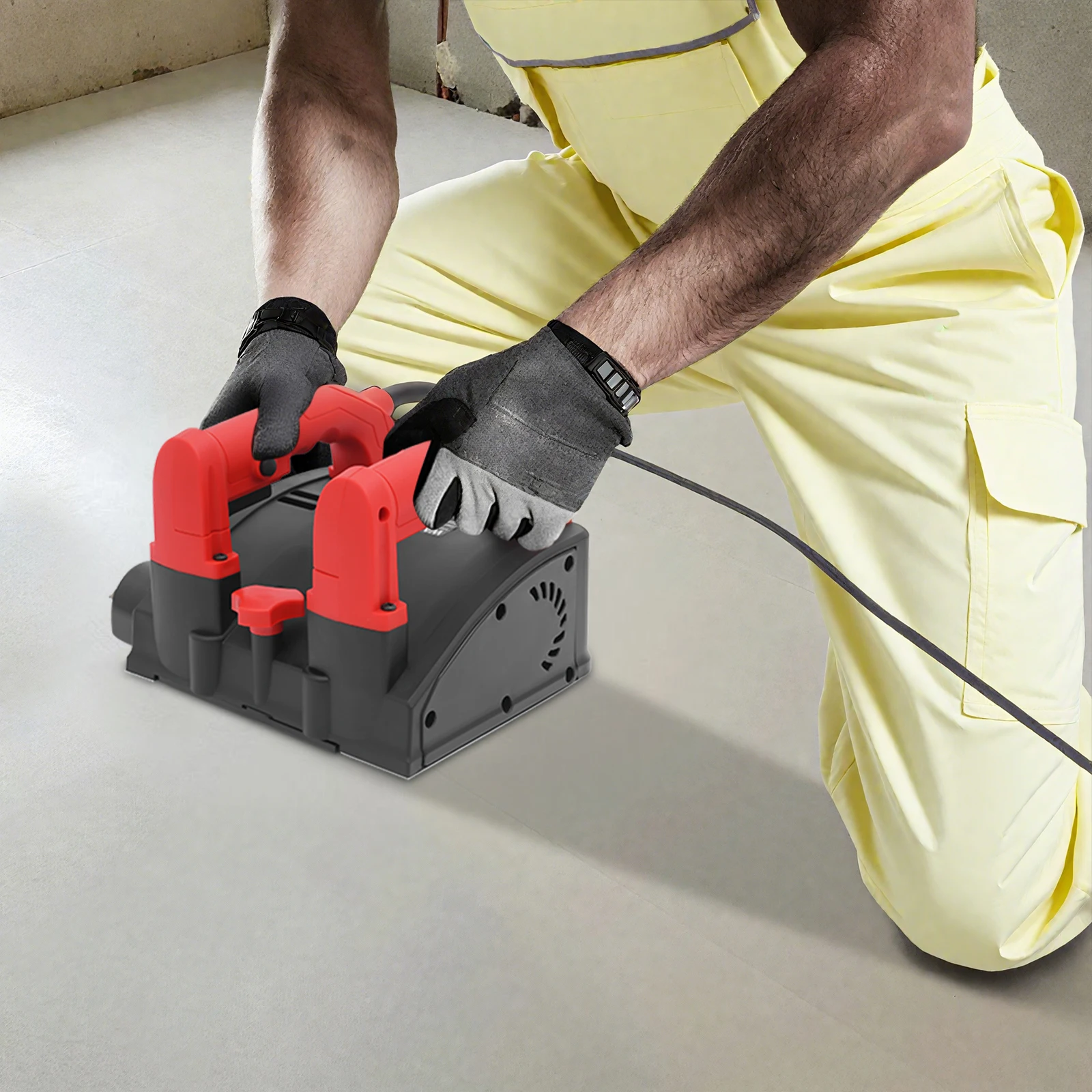 Elektrischer Wandhobel 1200W Spachtelmaschinenentferner 26 Klingen Variable Geschwindigkeit 1000-4000 U/min 16cm Hobelbreite Einstellbare Tiefe 1-4mm Wand Decke Boden Renovierung Innen- und Außenbereich EU-Stecker 220V – Detail 8