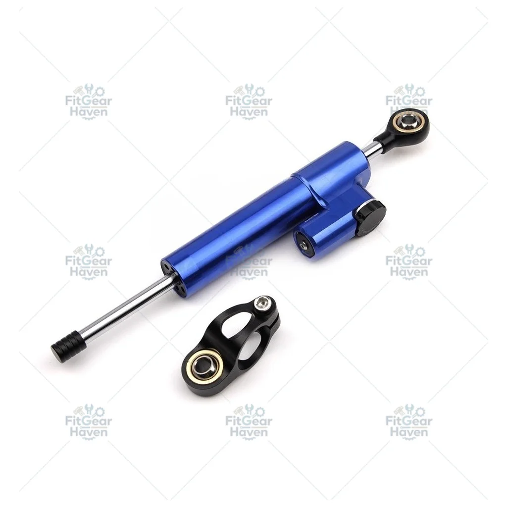 Motorcycle handlebar modified universal titanium ruler directional damper steering stabilizer