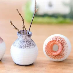 Resin Miniature Small Mouth Vase Diy Craft Accessory Home Garden Decoration Accessories Home Decoration Fine-cut Vase Ornament