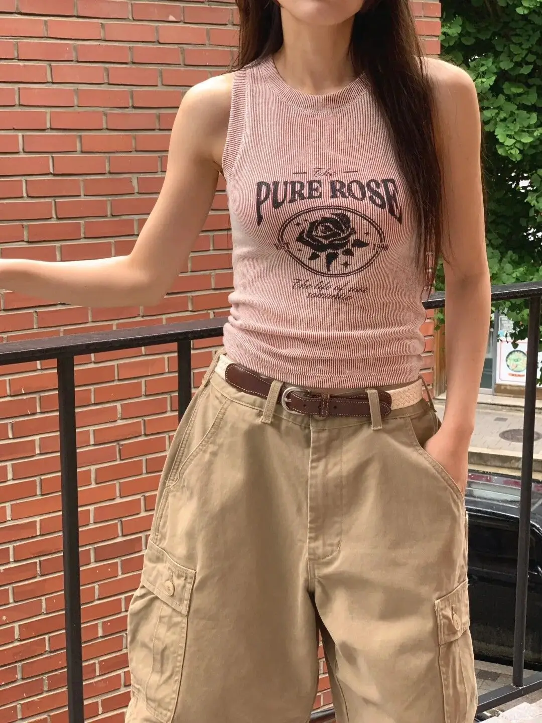 Retro American Khaki Cargo Shorts Women's Spring New Medium Pants Multi-pocket Five-point Pants