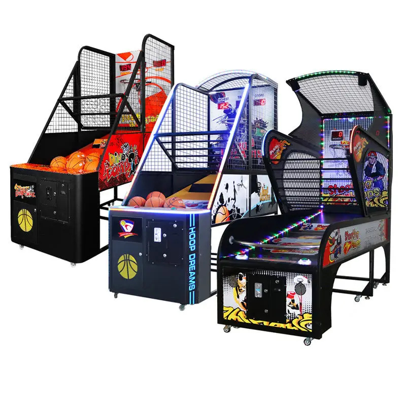 

Deluxe Folding Basketball Machine Adult Arcade Coin-operated Entertainment Equipment for Video Arcade