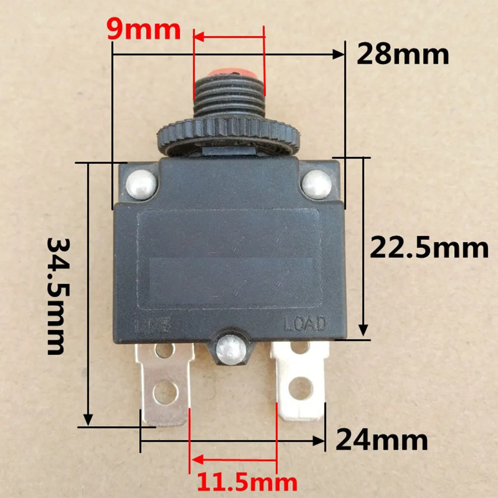 Electrical Protection Circuit Breaker 10A Rated Current 125 250V Voltage Bistable Locking Clip Easy Installation Din Rail Switch