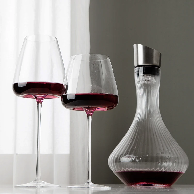 Handmade Ultra Thin Crystal Wine Glass Burgundy Bordeaux Goblet Big Belly Tasting Champagne Cup Art Design