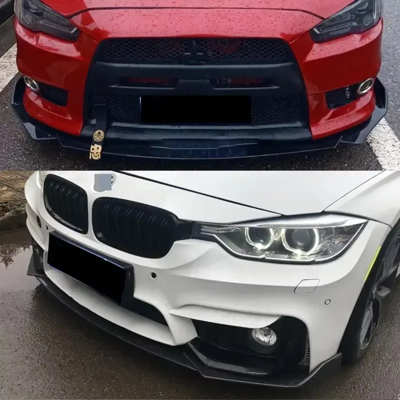 Untuk Mazda Cx5 2 3 6 Cx30 Cx3 Strip Tabrakan Bumper Depan Dimodifikasi dengan Aksesori Strip Pelindung Sudut Dagu Sekitar Tiga Tahap