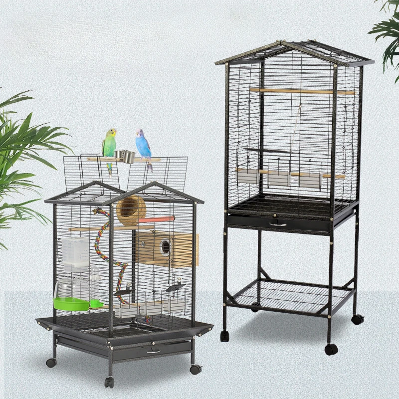 Feeder Bird Cages Lovebird Pigeons Budgie Bird Cages Parakeet Carrying Pet Shelter Maisons Et Habitats Habitat Decorations