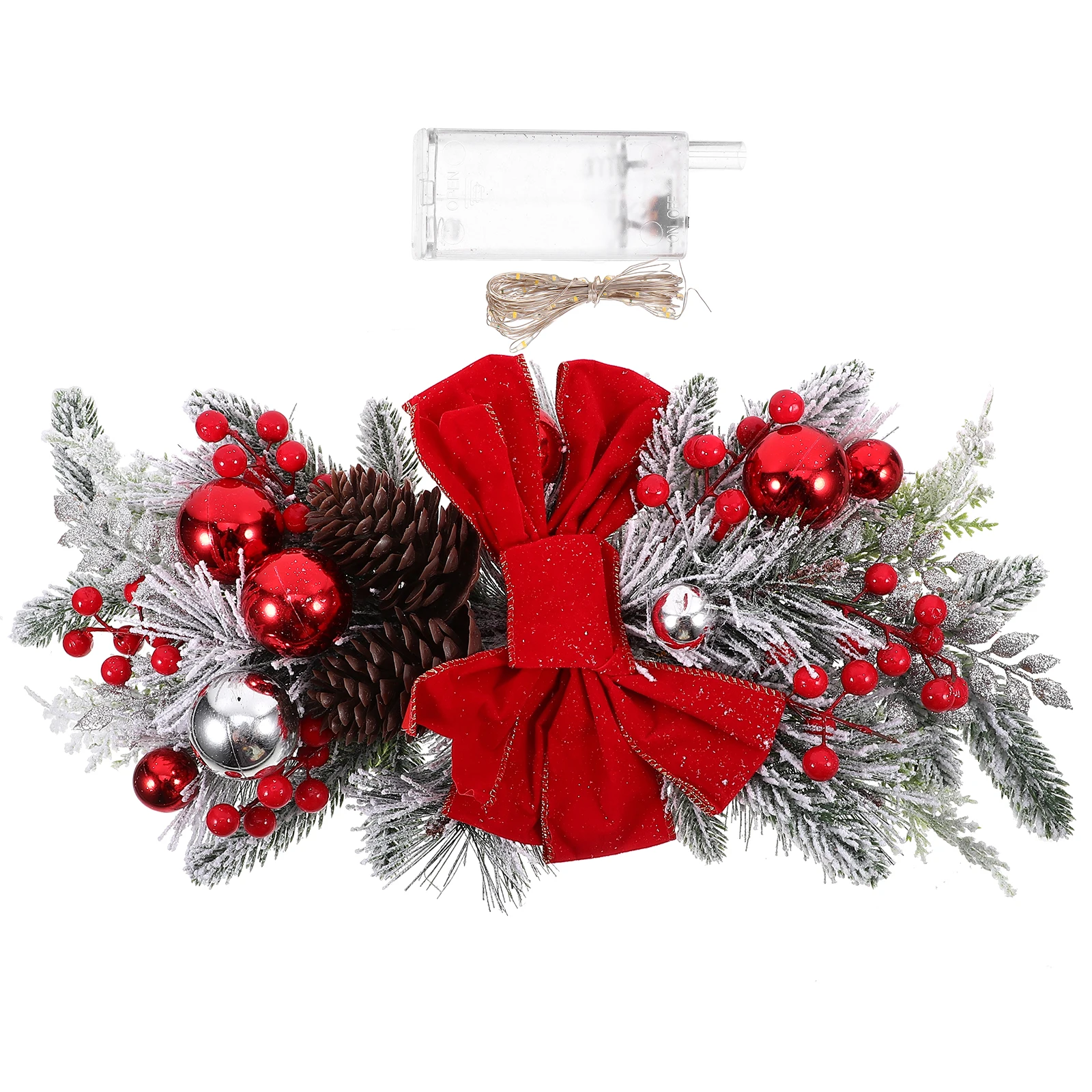 

Christmas Ornaments Indoor Decorations Lighted Wreath Holiday Wreaths Party Novelty Cloth Garland