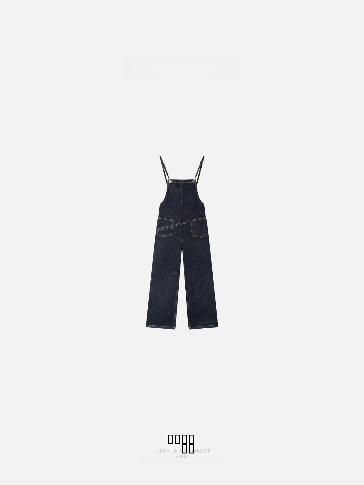 

Retro Design One-Piece Denim Overalls High Waist Straight Leg Spring 2026 New Arrival Women's Faion Cotton Overalls