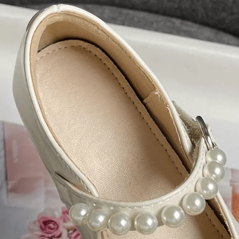 Fashion Baby Girl Princess Leather Toddler Child Teen Bow Pearl Shoes Soft Bottom Shoes Spring Autumn Summer Baby Shoes