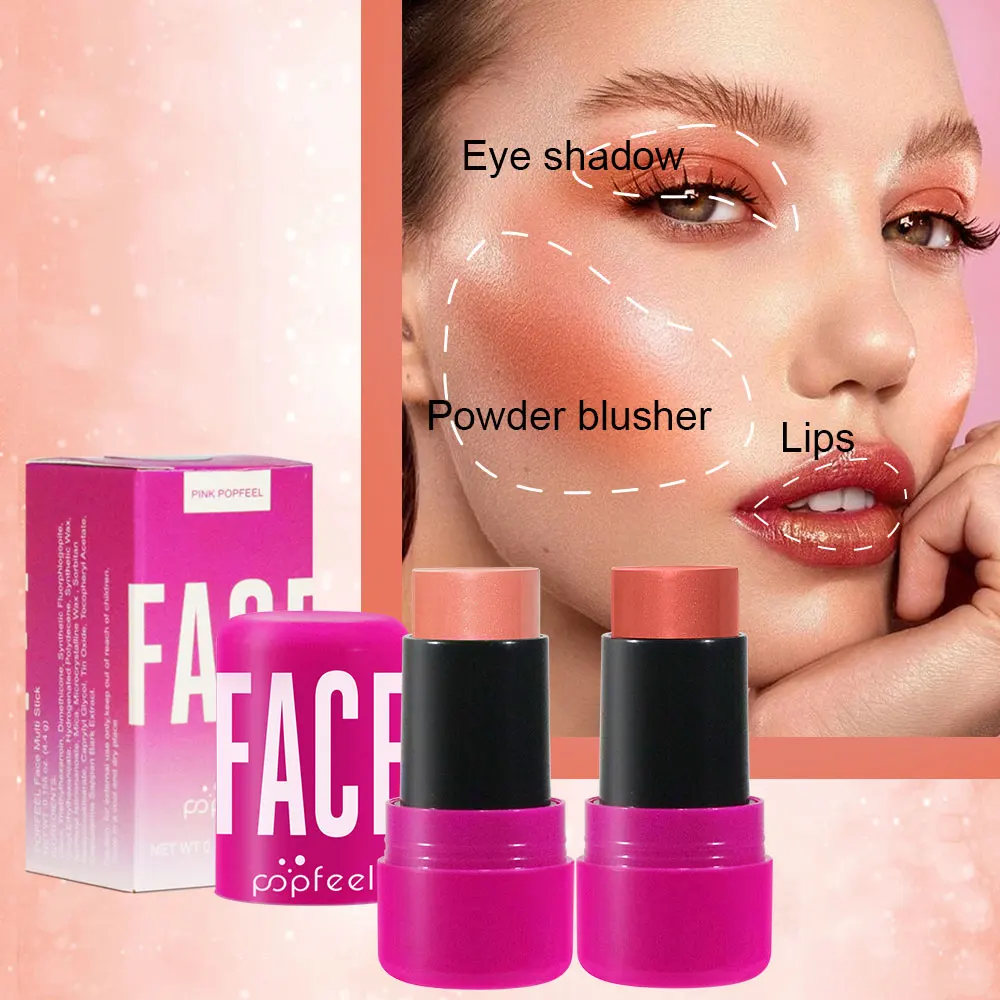 POPFEEL Natal tudo em um kit de maquiagem sombra em pó lipgloss lipoil, presente de dia dos namorados para meninas e mulheres