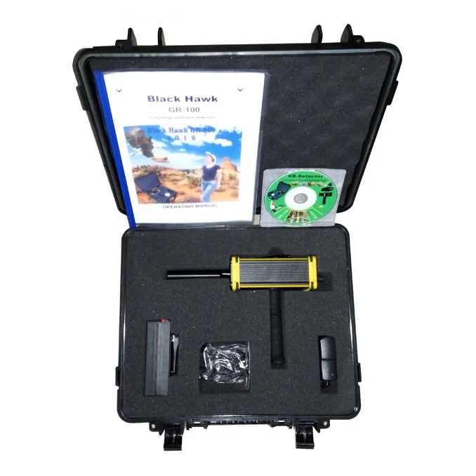 

Black Hawk GR-100 Gold Detector Long Range Silver Copper Diamond Gemstone Underground Metal Scanner